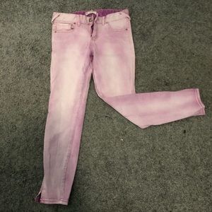 Free People Pink/Purple Jeans